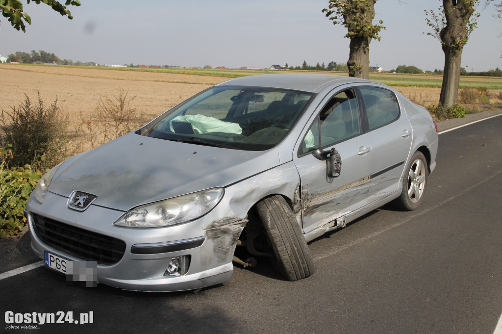 Wypadek na trasie Krobia-Pudliszki