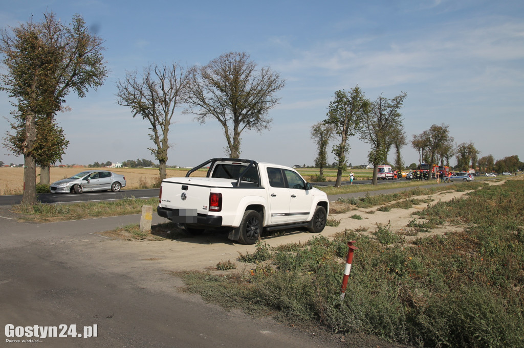 Wypadek na trasie Krobia-Pudliszki