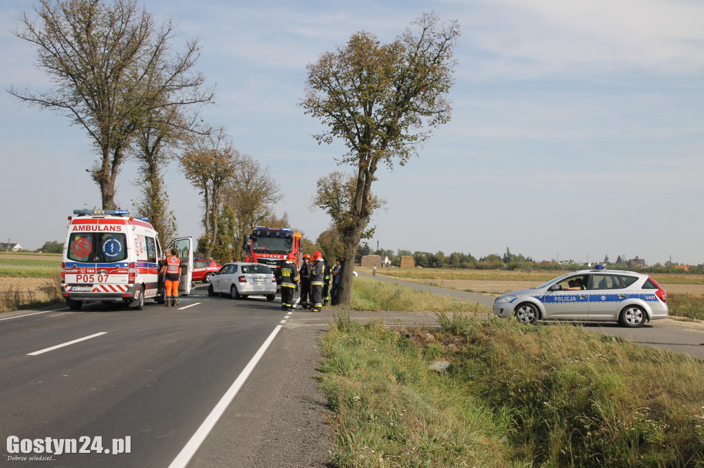 Wypadek na trasie Krobia-Pudliszki
