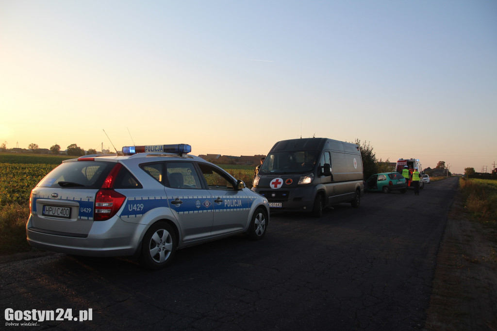 Wypadek na trasie Strzelce Wielkie-Strzelce Małe