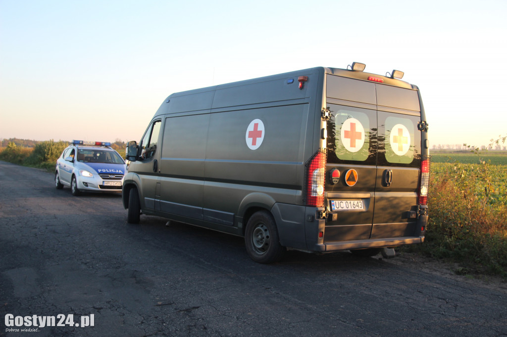 Wypadek na trasie Strzelce Wielkie-Strzelce Małe