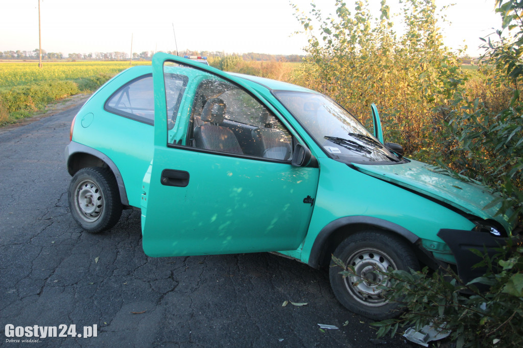 Wypadek na trasie Strzelce Wielkie-Strzelce Małe
