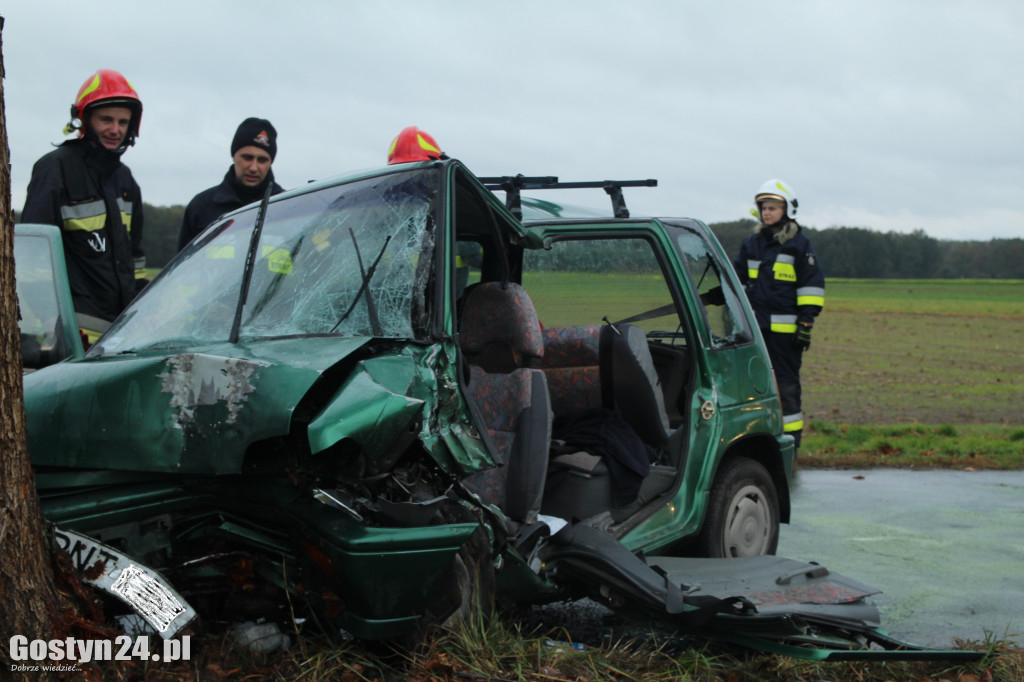 Wypadek na trasie Skoraszewice - Wilkonice