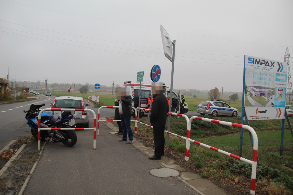 Zdarzenie z udziałem motocyklisty