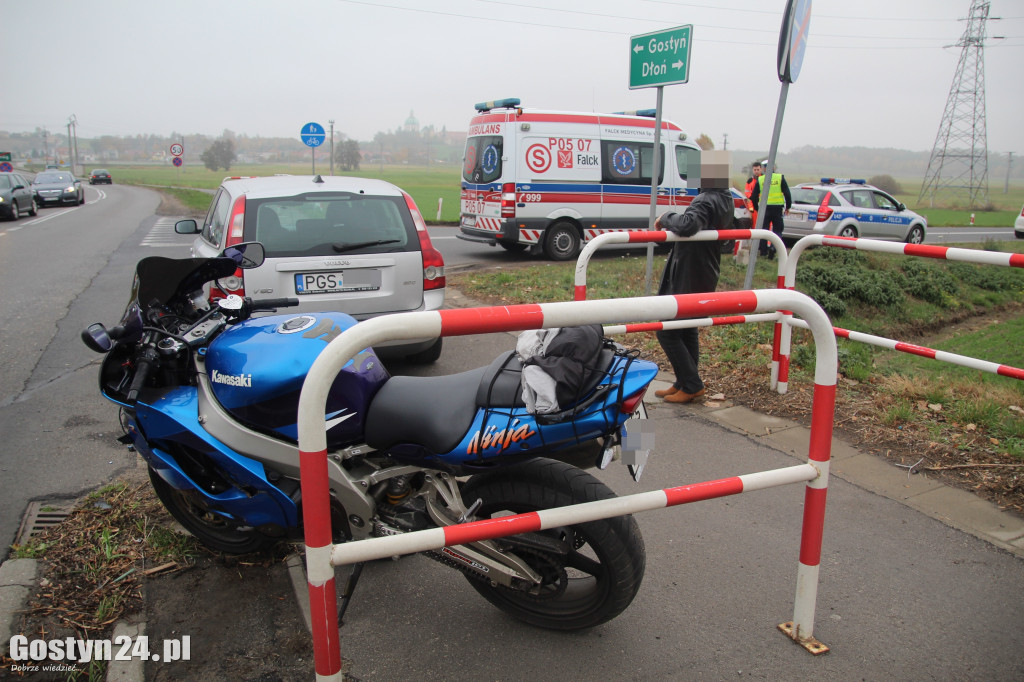 Zdarzenie z udziałem motocyklisty