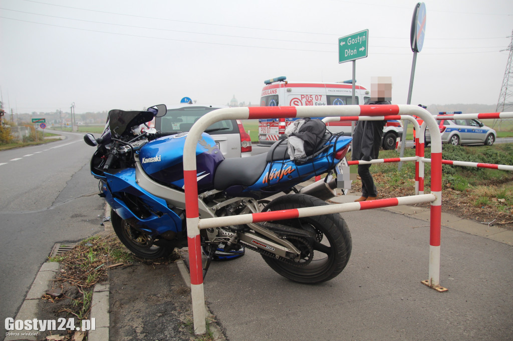 Zdarzenie z udziałem motocyklisty