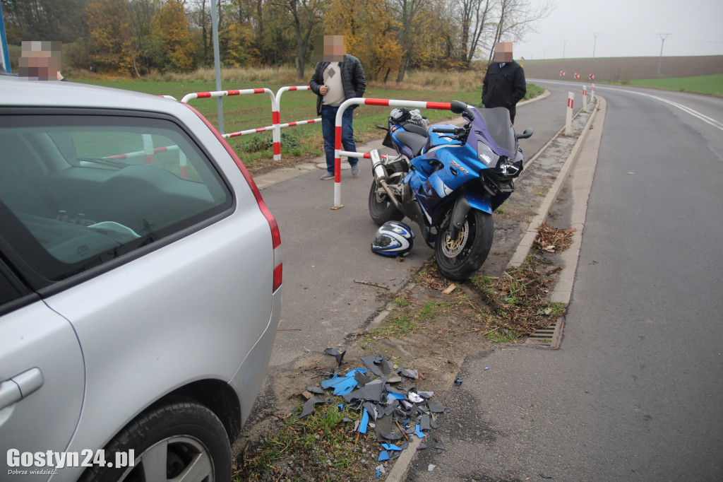 Zdarzenie z udziałem motocyklisty