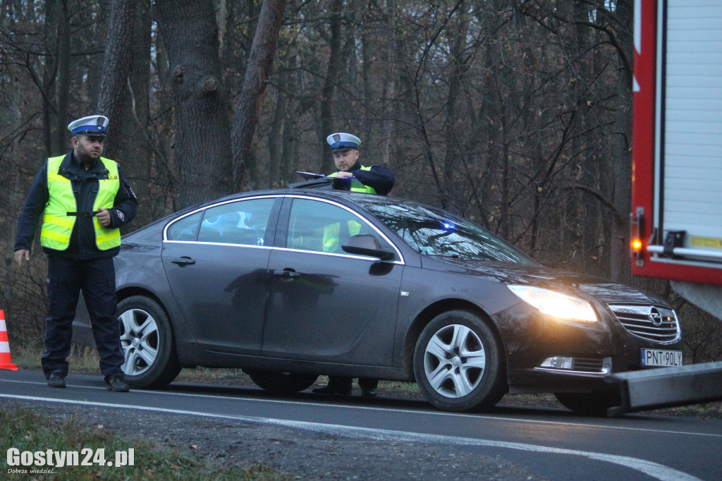 Wypadek na trasie Koszkowo - Dolsk
