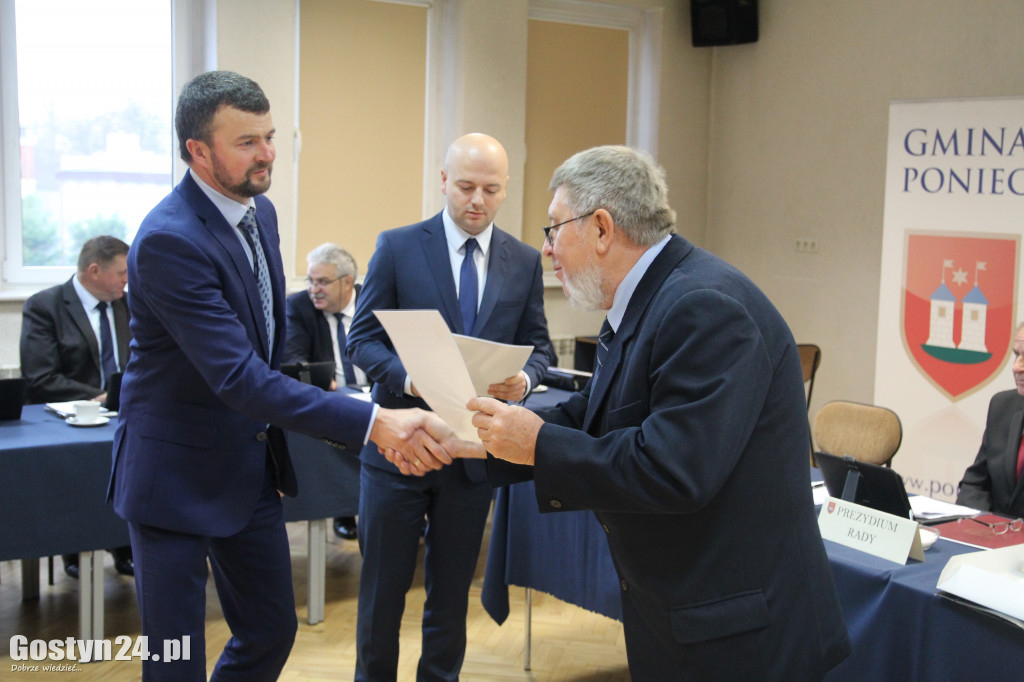 Pierwsza sesja nowej Rady Miejskiej Ponieca