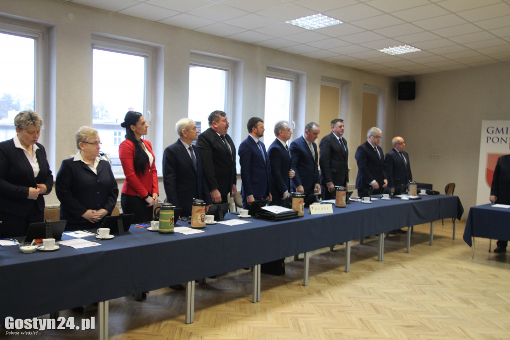 Pierwsza sesja nowej Rady Miejskiej Ponieca