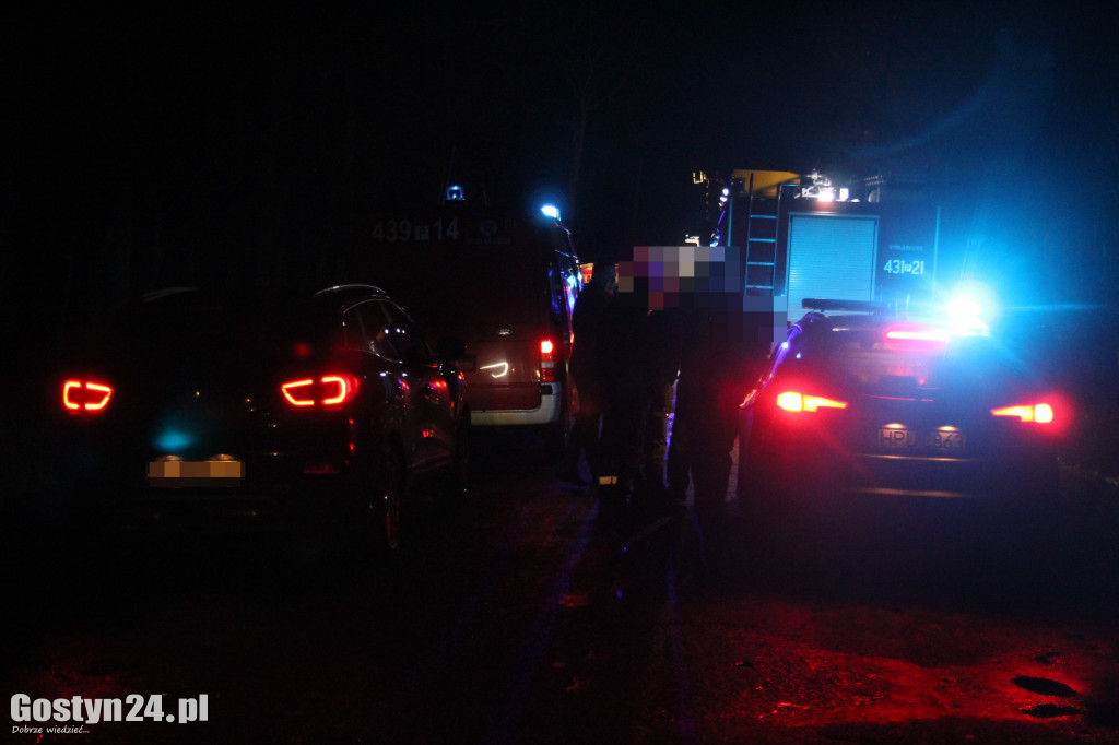 Wypadek busa na trasie Pogorzela - Pępowo