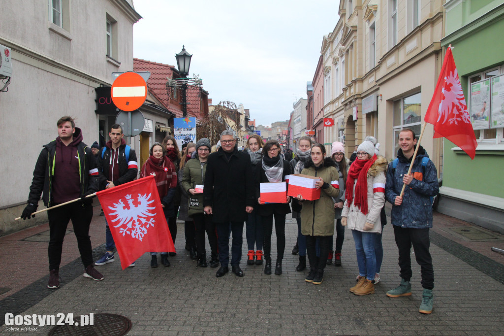 Happening na gostyńskim deptaku
