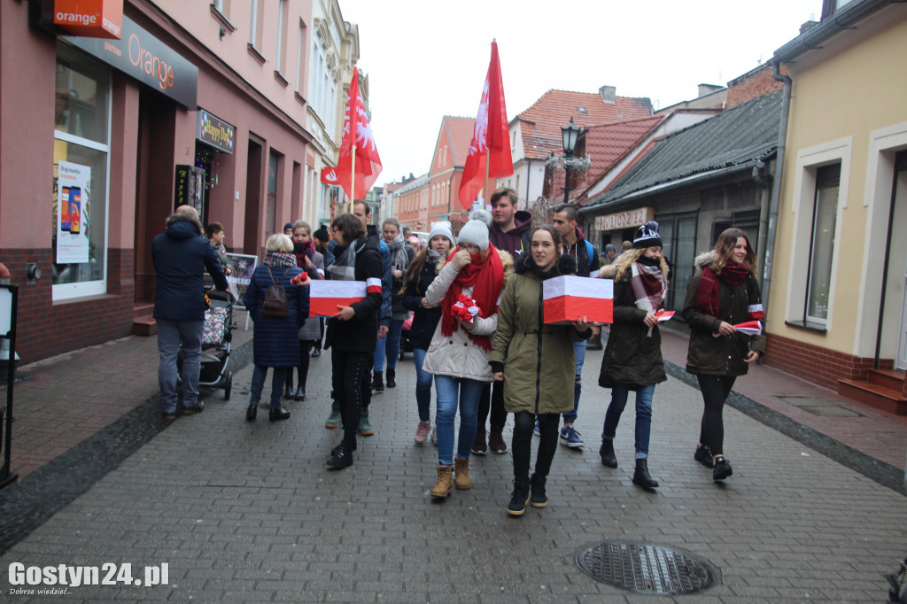Happening na gostyńskim deptaku