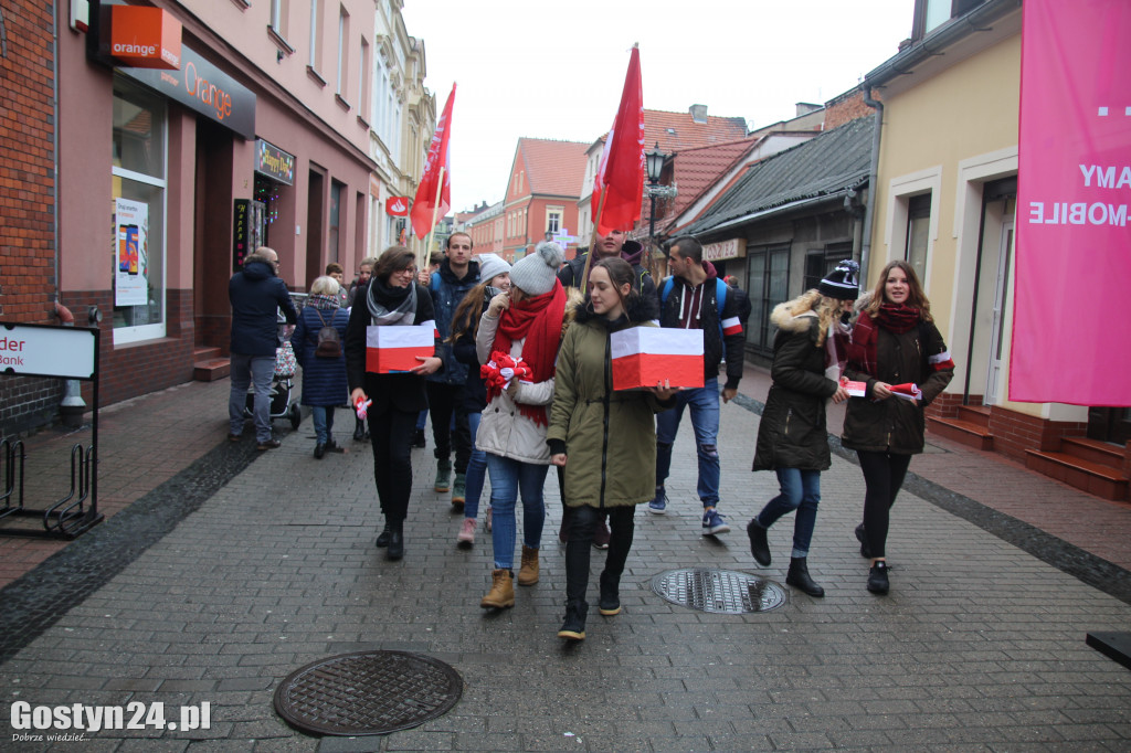 Happening na gostyńskim deptaku