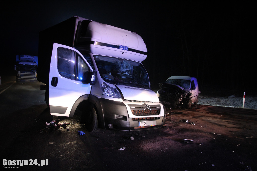 Wypadek na K12 - Borek Wlkp.-Koszkowo