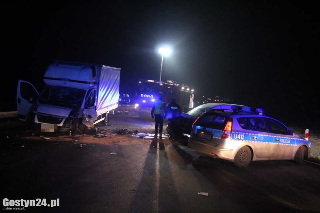 Wypadek na K12 - Borek Wlkp.-Koszkowo