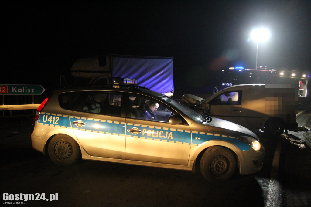 Wypadek na K12 - Borek Wlkp.-Koszkowo
