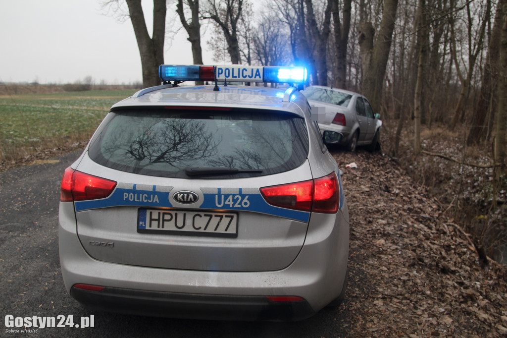Wypadek na trasie Krzyżanki - Chwałkowo