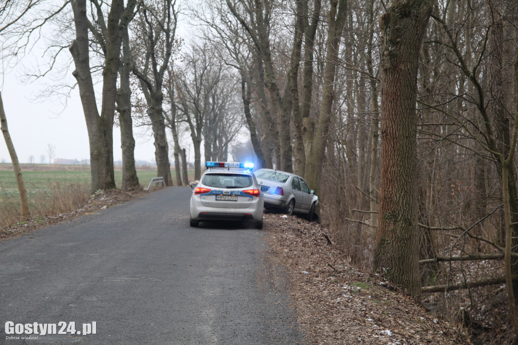 Wypadek na trasie Krzyżanki - Chwałkowo