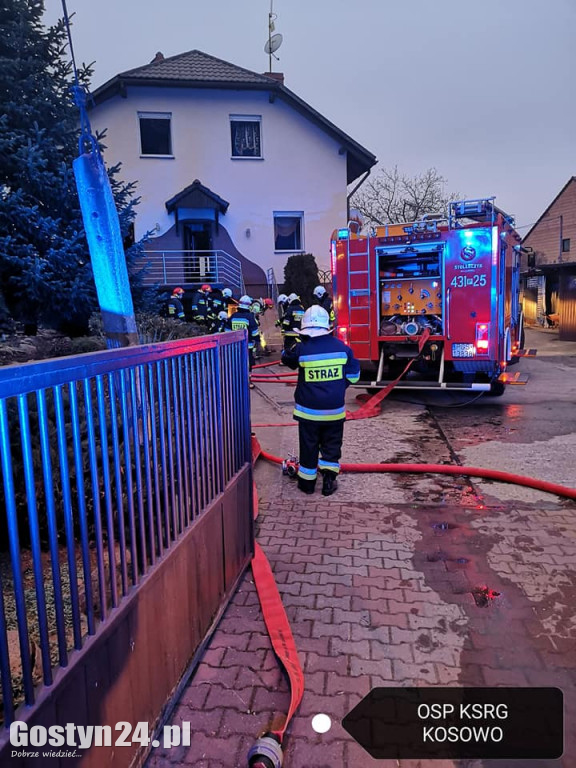 Pożar kotłowni w Starym Gostyniu