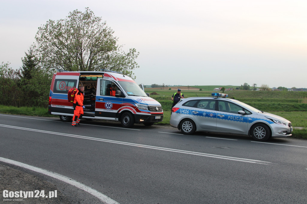 Wypadek na ul. Gostyńskiej w Kunowie
