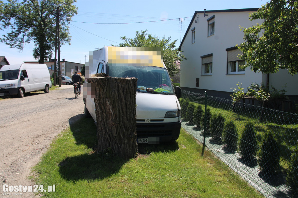 Bus uderzył w drzewo w Dzięczynie