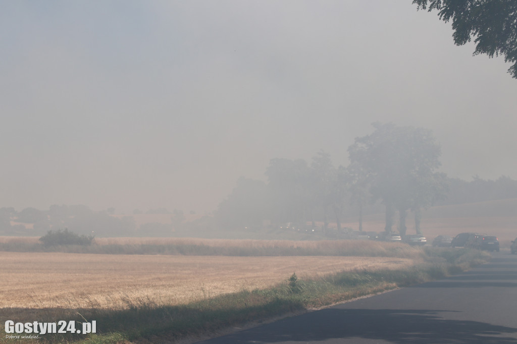 Gigantyczny pożar w gminie Gostyń