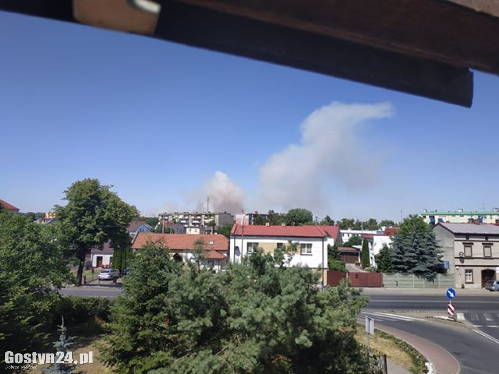 Gigantyczny pożar w gminie Gostyń