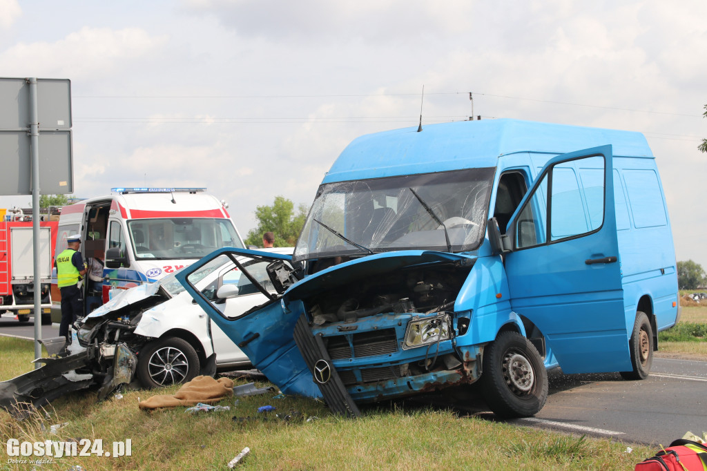 Wypadek na W434 Żychlewo-Krobia