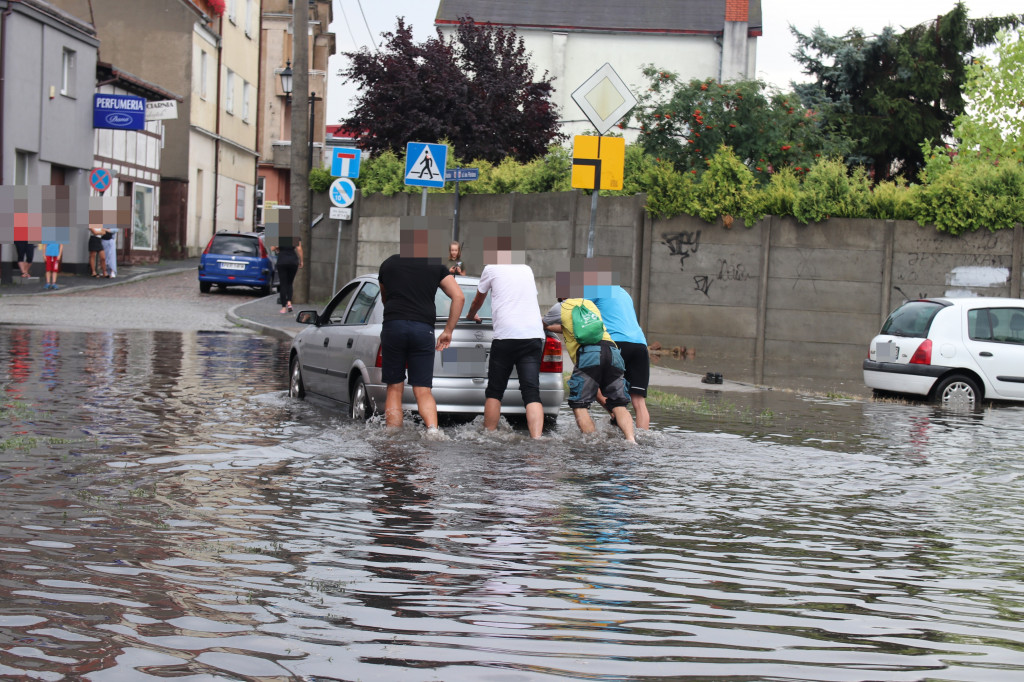 Dzisiejsza ulewa nad Gostyniem