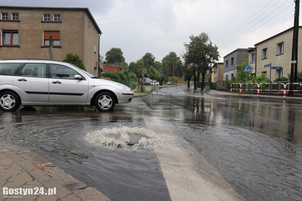 Dzisiejsza ulewa nad Gostyniem