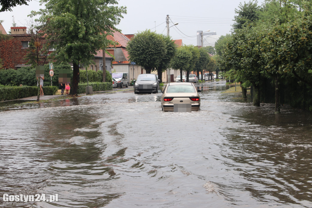 Dzisiejsza ulewa nad Gostyniem