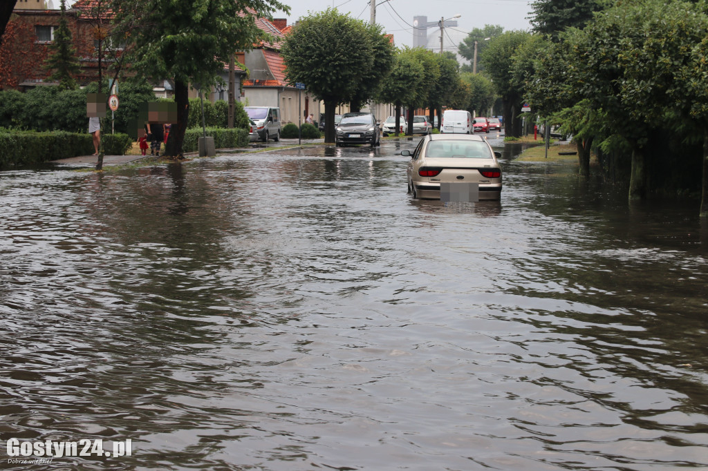 Dzisiejsza ulewa nad Gostyniem