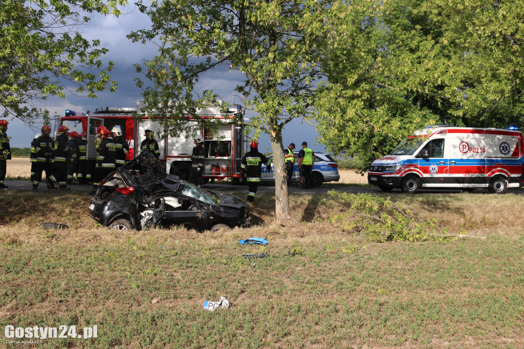 Wypadek na trasie Pogorzela - Piaski