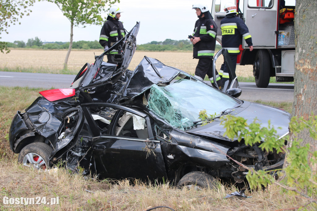 Wypadek na trasie Pogorzela - Piaski