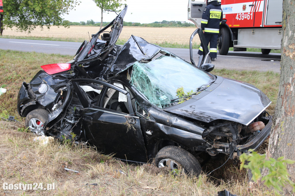 Wypadek na trasie Pogorzela - Piaski