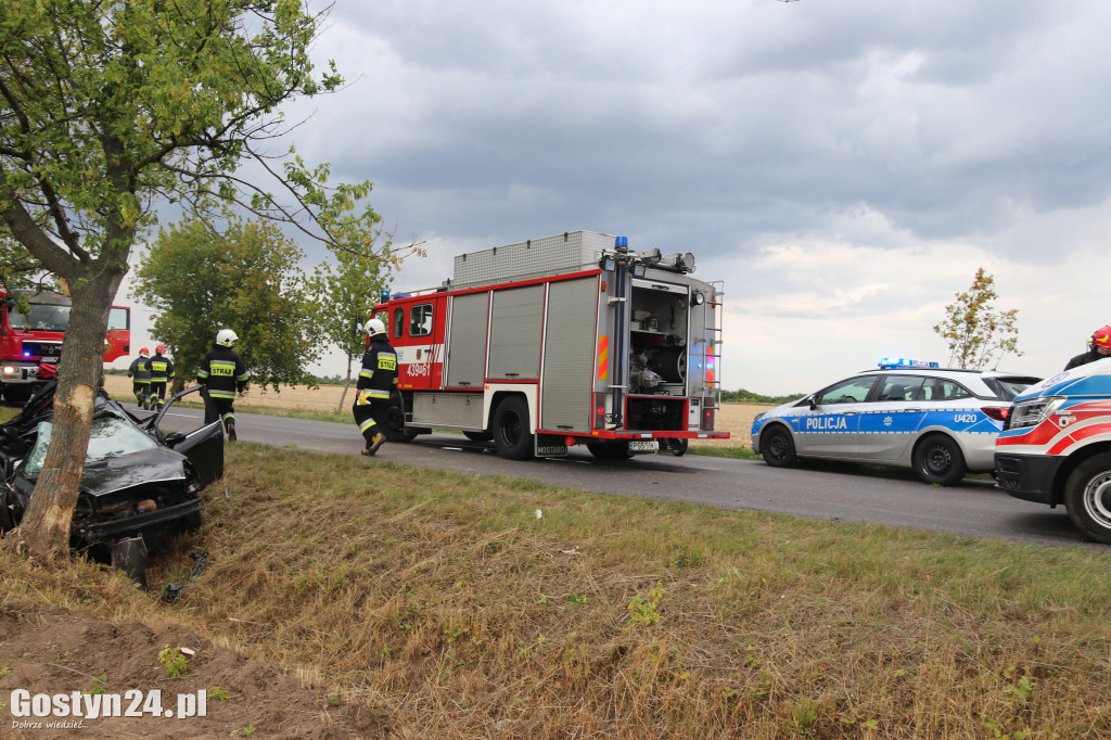 Wypadek na trasie Pogorzela - Piaski