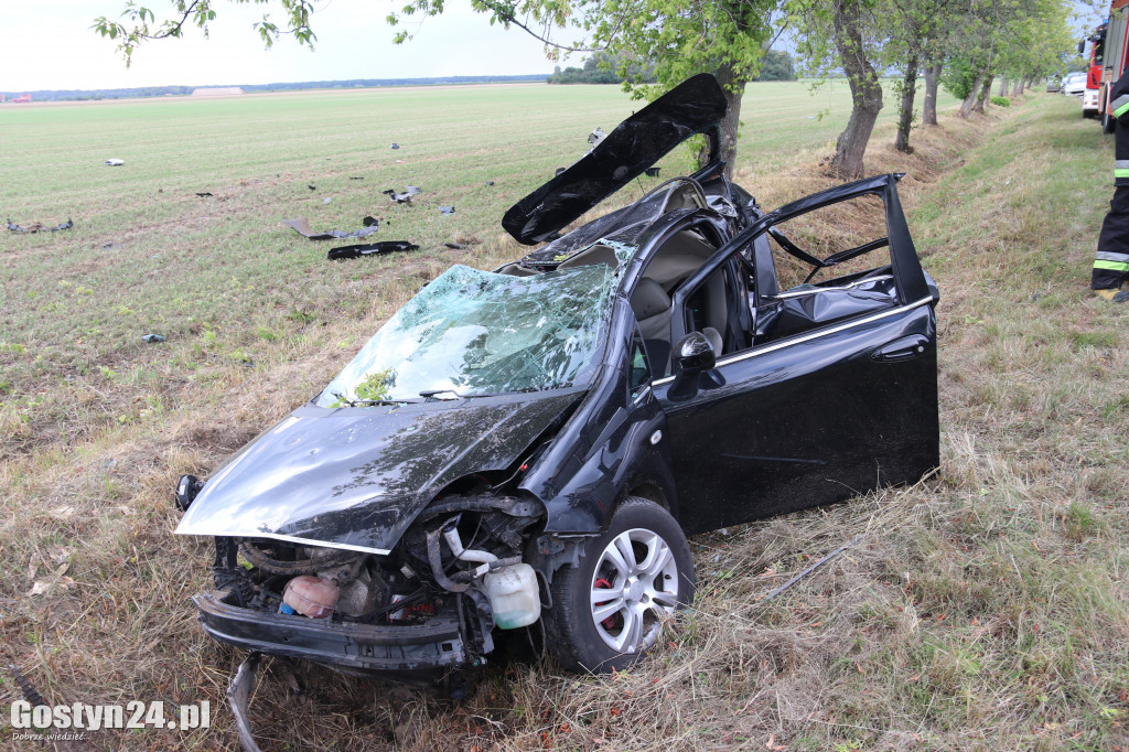 Wypadek na trasie Pogorzela - Piaski