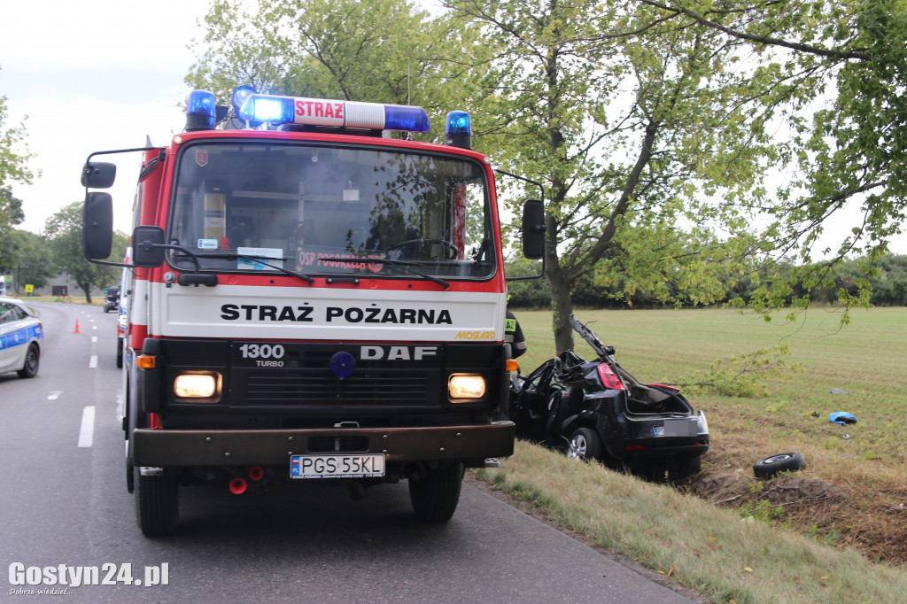 Wypadek na trasie Pogorzela - Piaski