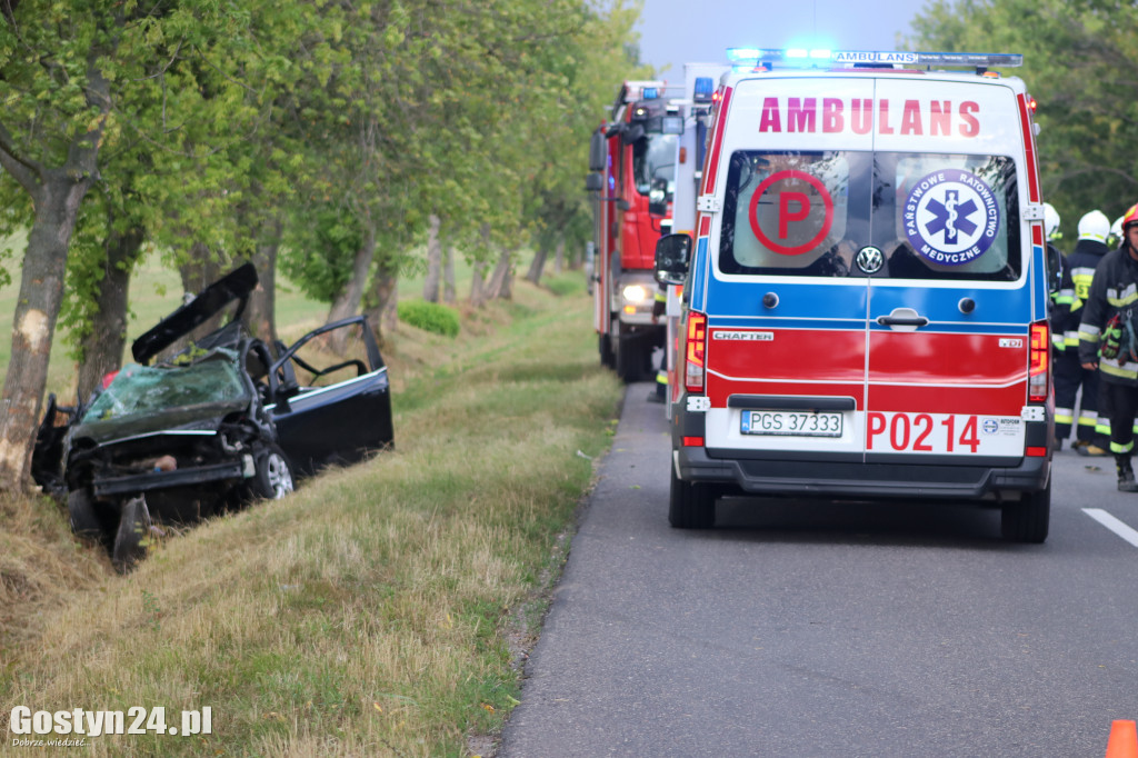 Wypadek na trasie Pogorzela - Piaski