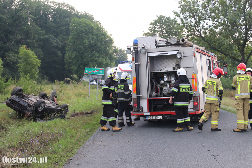 Wypadek na trasie Pogorzela - Borzęciczki