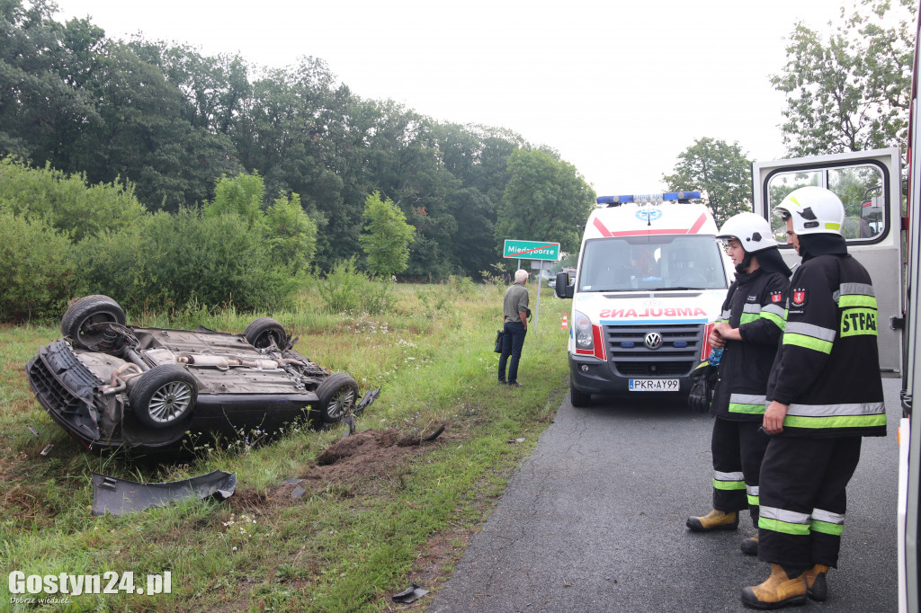 Wypadek na trasie Pogorzela - Borzęciczki
