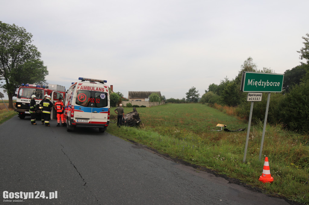 Wypadek na trasie Pogorzela - Borzęciczki