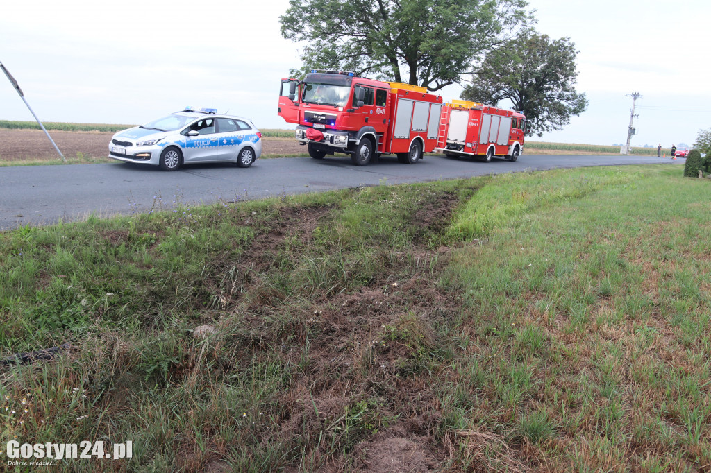 Wypadek na trasie Pogorzela - Borzęciczki