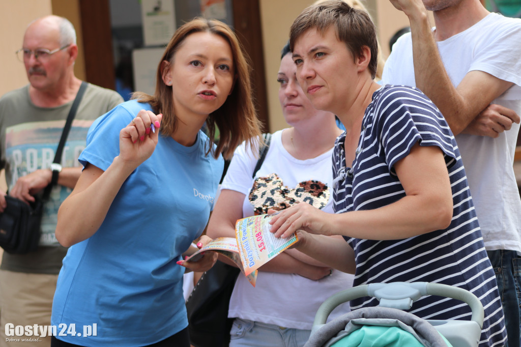 Dożynkowy happening na gostyńskim deptaku