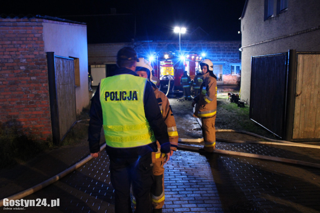 Pożar budynku jednorodzinnego w Śmiłowie