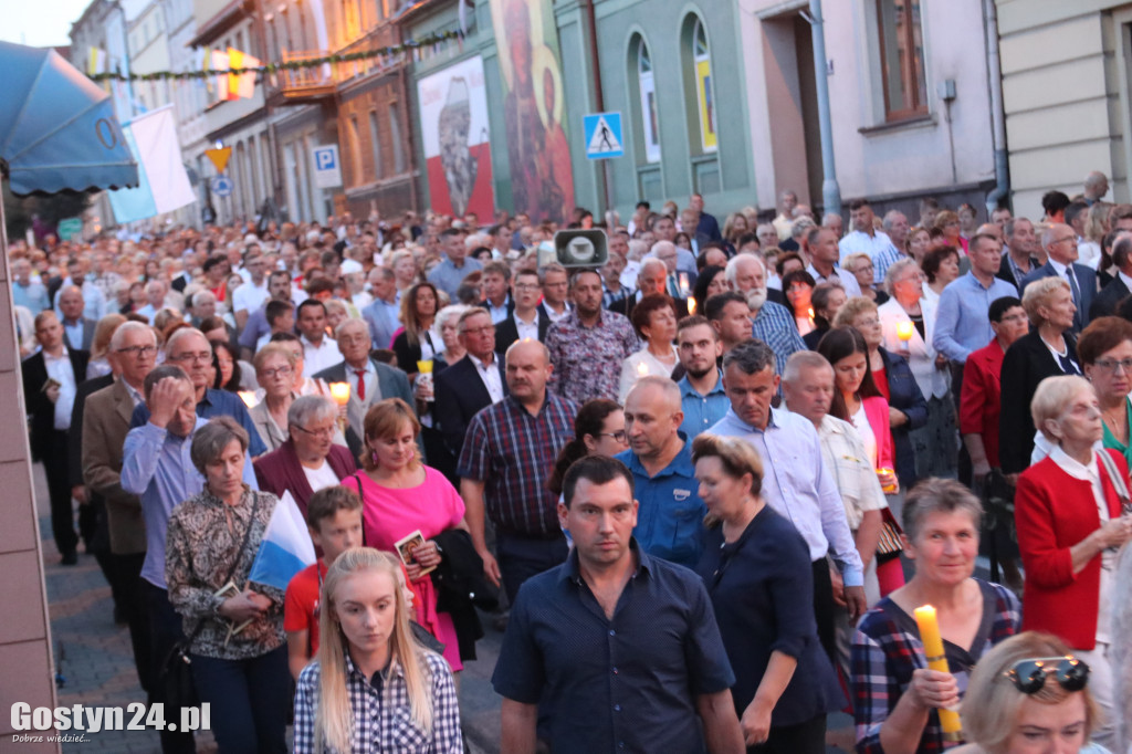 Powitanie kopii Obrazu Matki Bożej w Krobi