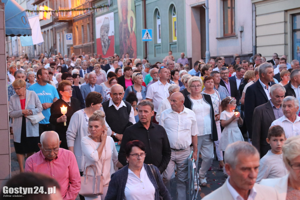 Powitanie kopii Obrazu Matki Bożej w Krobi