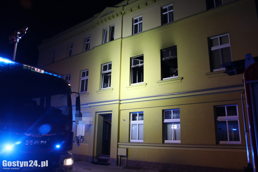 Pożar w gostyńskiej kamienicy