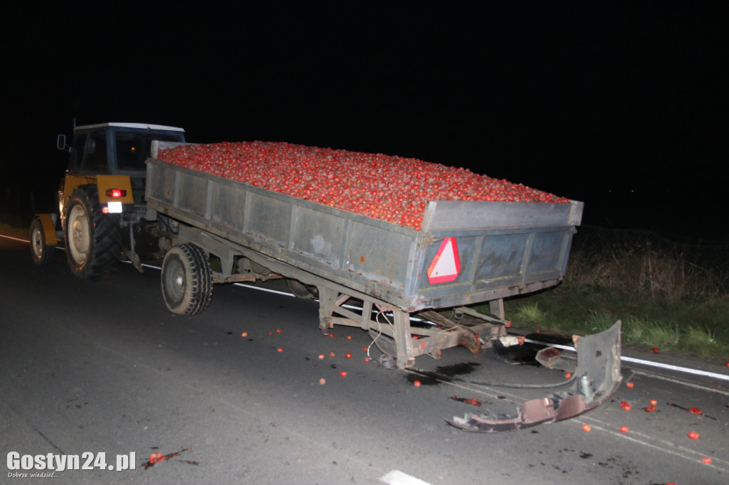 Zdarzenie na trasie Krobia-Pudliszki